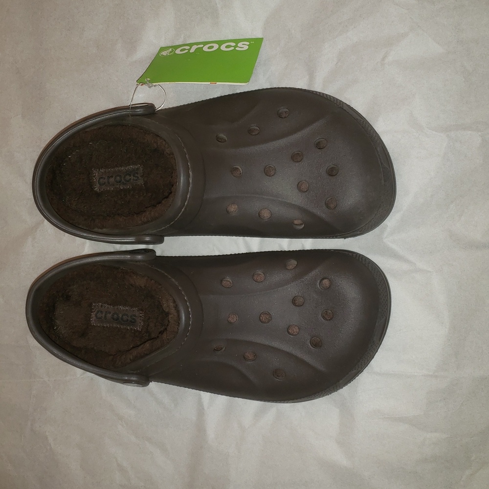 Crocs "Ralen" Lined Clog, Unisex, Men SZ 9, Women SZ 11  Color: Espresso, NWT